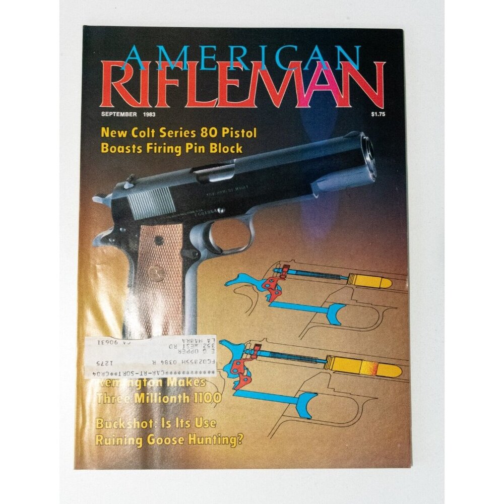 American Rifleman Magazine September 1983 Vol 131 #9 New Colt Series 80 Pistol